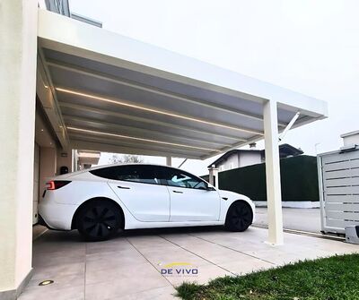 Coperture per auto: lavori realizzati da Ceschia a Ronchi dei Legionari